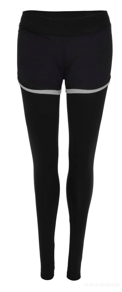 Dámské funkční legíny, s efektně našitými kraťasy