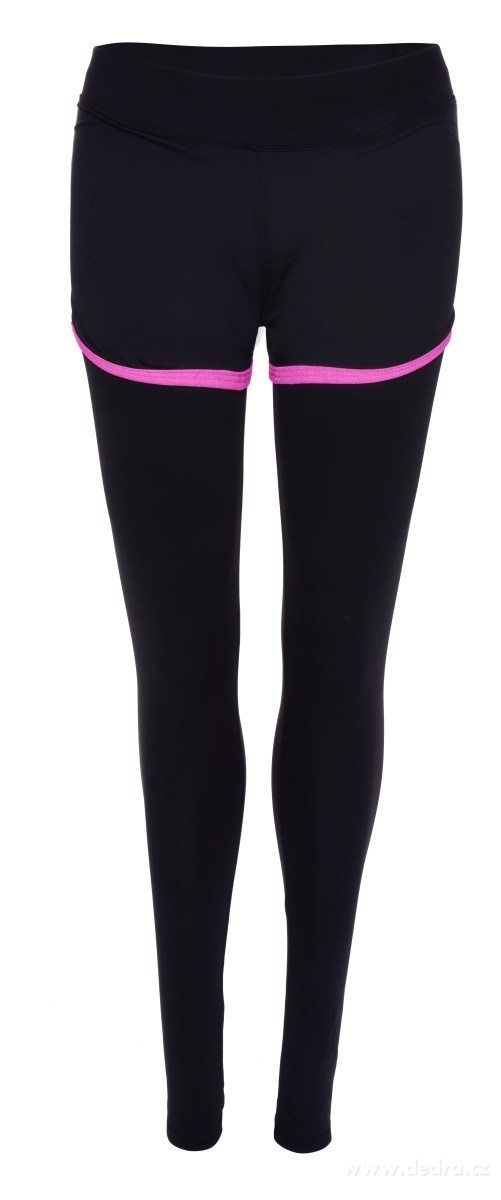 Dámské funkční legíny, s efektně našitými kraťasy