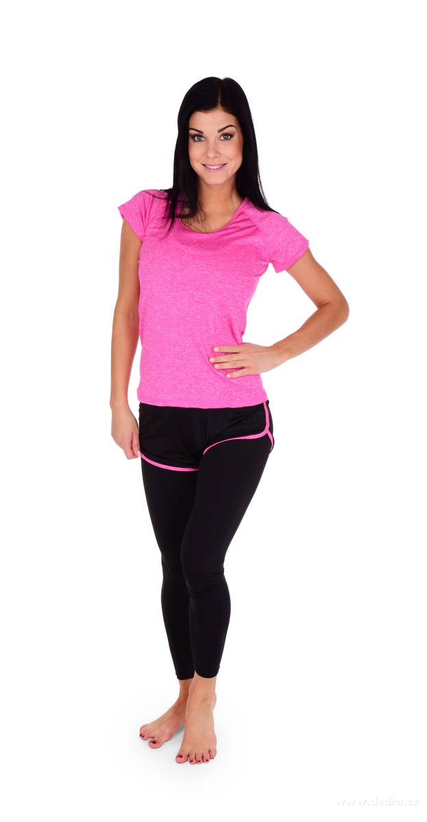 Dámské funkční legíny, s efektně našitými kraťasy – náhled 2 | Grand Móda