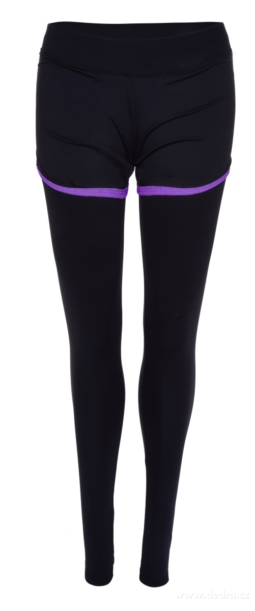 Dámské funkční legíny, s efektně našitými kraťasy | Legíny a íortky | Grand Móda