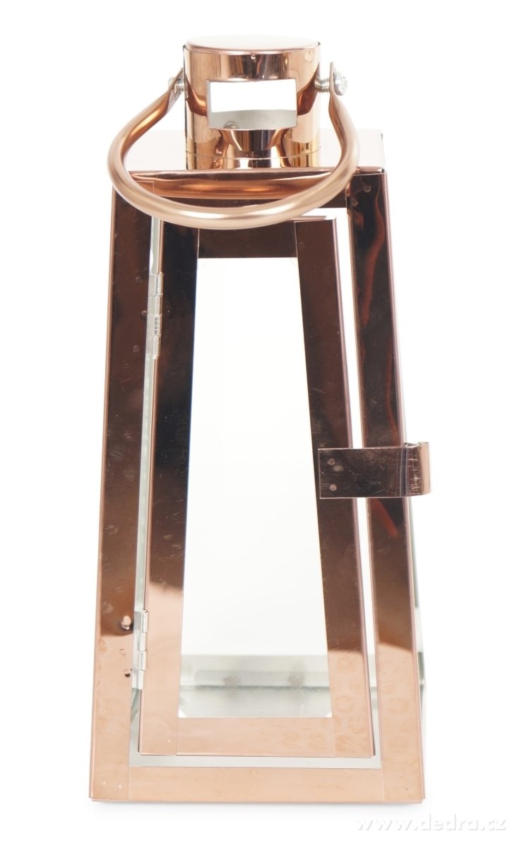 Nerezová lucerna, v měděné barvě | Lucerny | Grand Móda