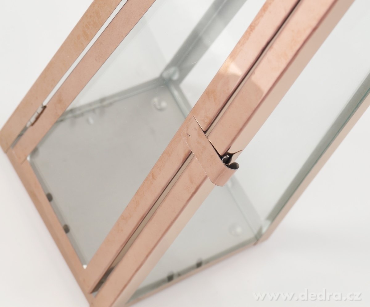 Nerezová lucerna, v měděné barvě – náhled 5 | Grand Móda