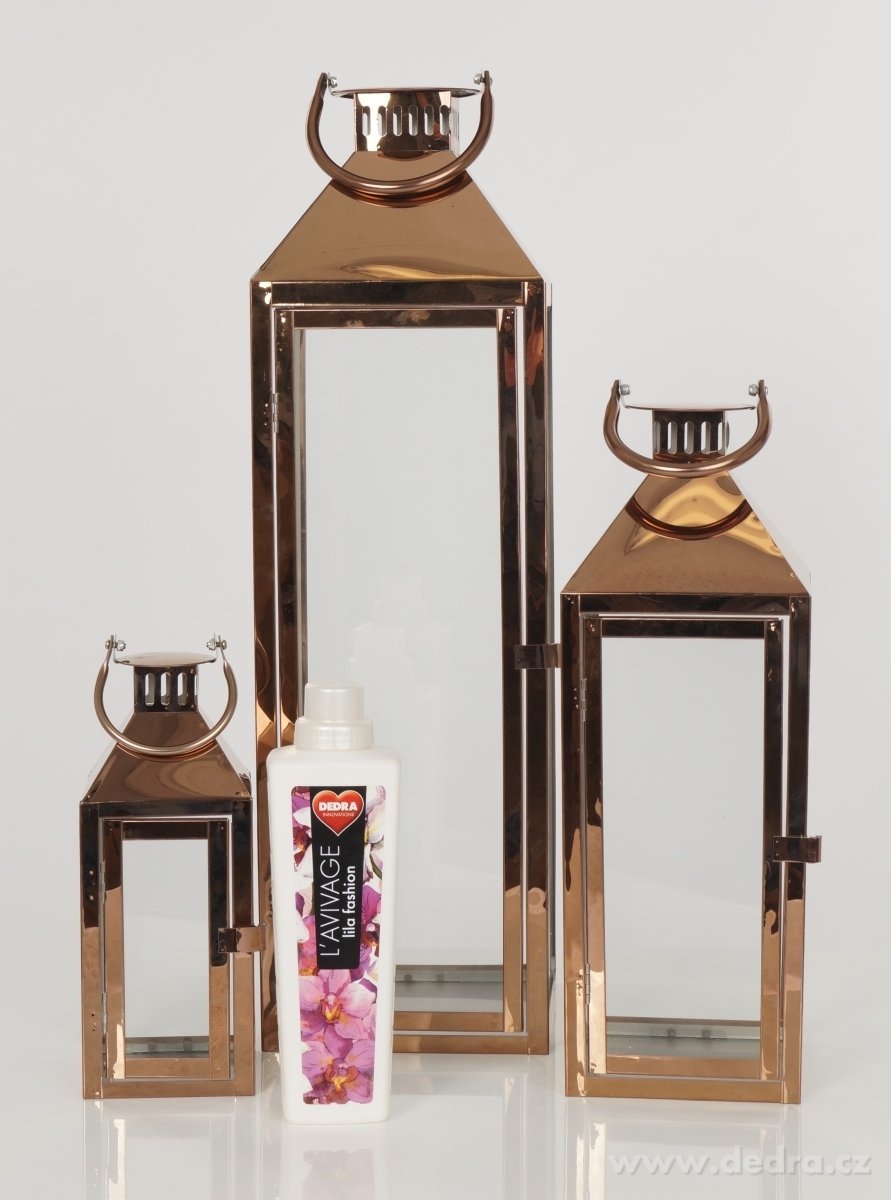 Nerezová lucerna, v měděné barvě – náhled 6 | Grand Móda