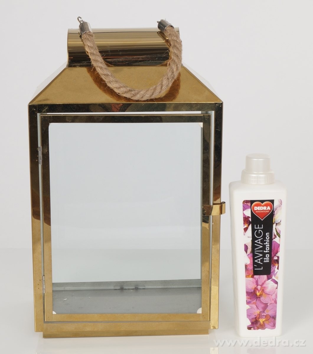 Nerezová lucerna, ve zlaté barvě – náhled 6 | Grand Móda