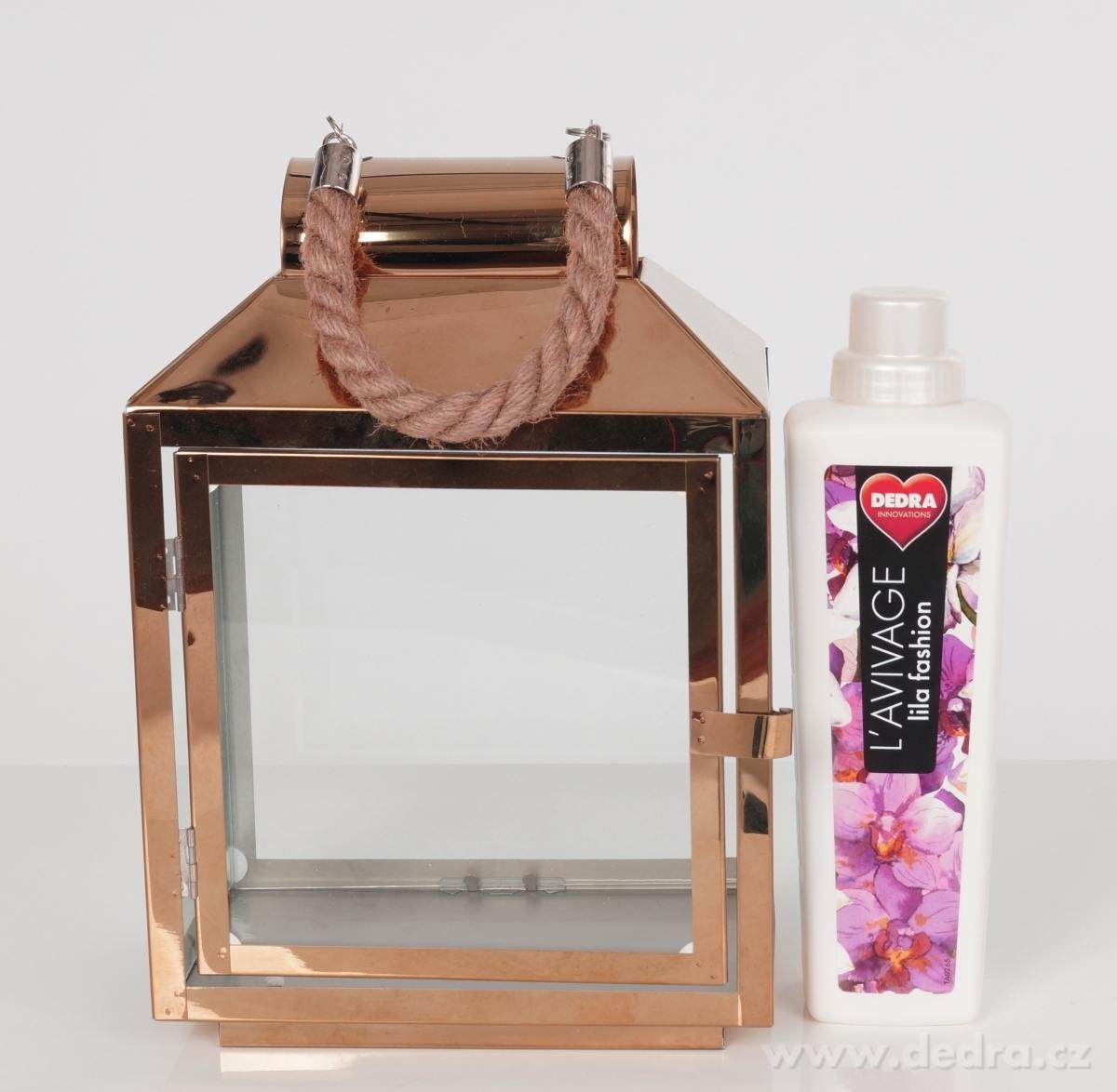 Nerezová lucerna, v měděné barvě – náhled 5 | Grand Móda