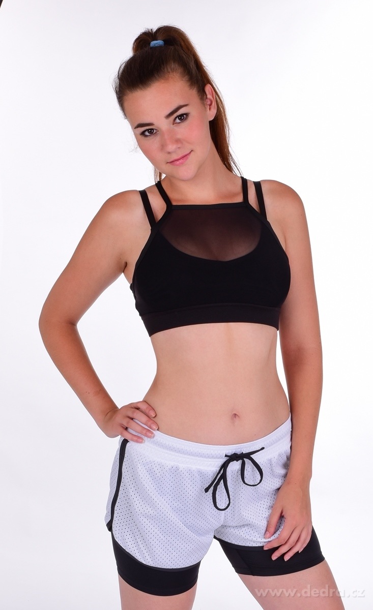 DÁMSKÉ KRAŤASY, bílo černé – náhled 3 | Grand Móda