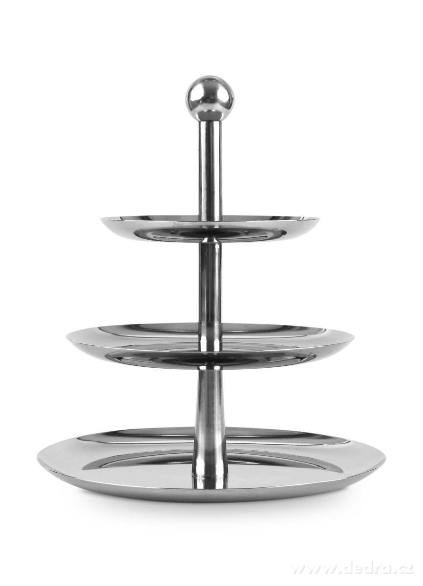 Servírovací nerezový etažér, třípatrový – náhled 2 | Grand Móda