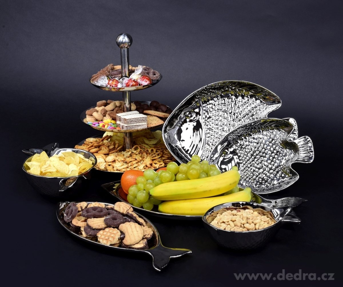 Servírovací nerezový etažér, třípatrový – náhled 4 | Grand Móda