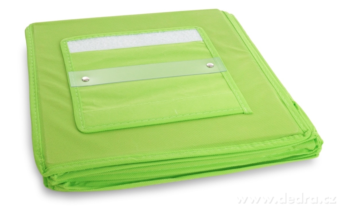 PRAKTIK, závěsný úložný organizér na oblečení, 6 přihrádek na šatní tyč do skříně, 121 cm, zelený – náhled 5 | Grand Móda