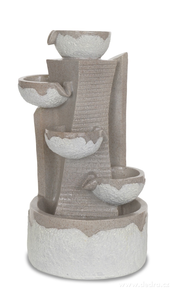 CASCADE, 53 cm přírodní kaskádová pokojová fontána, s LED osvětlením | Jaro ­čîĚ | Grand Móda