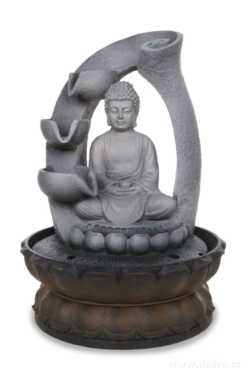 28 cm Buddha s kaskádou, dekorativní pokojová fontána | Pokojové fontány | Grand Móda