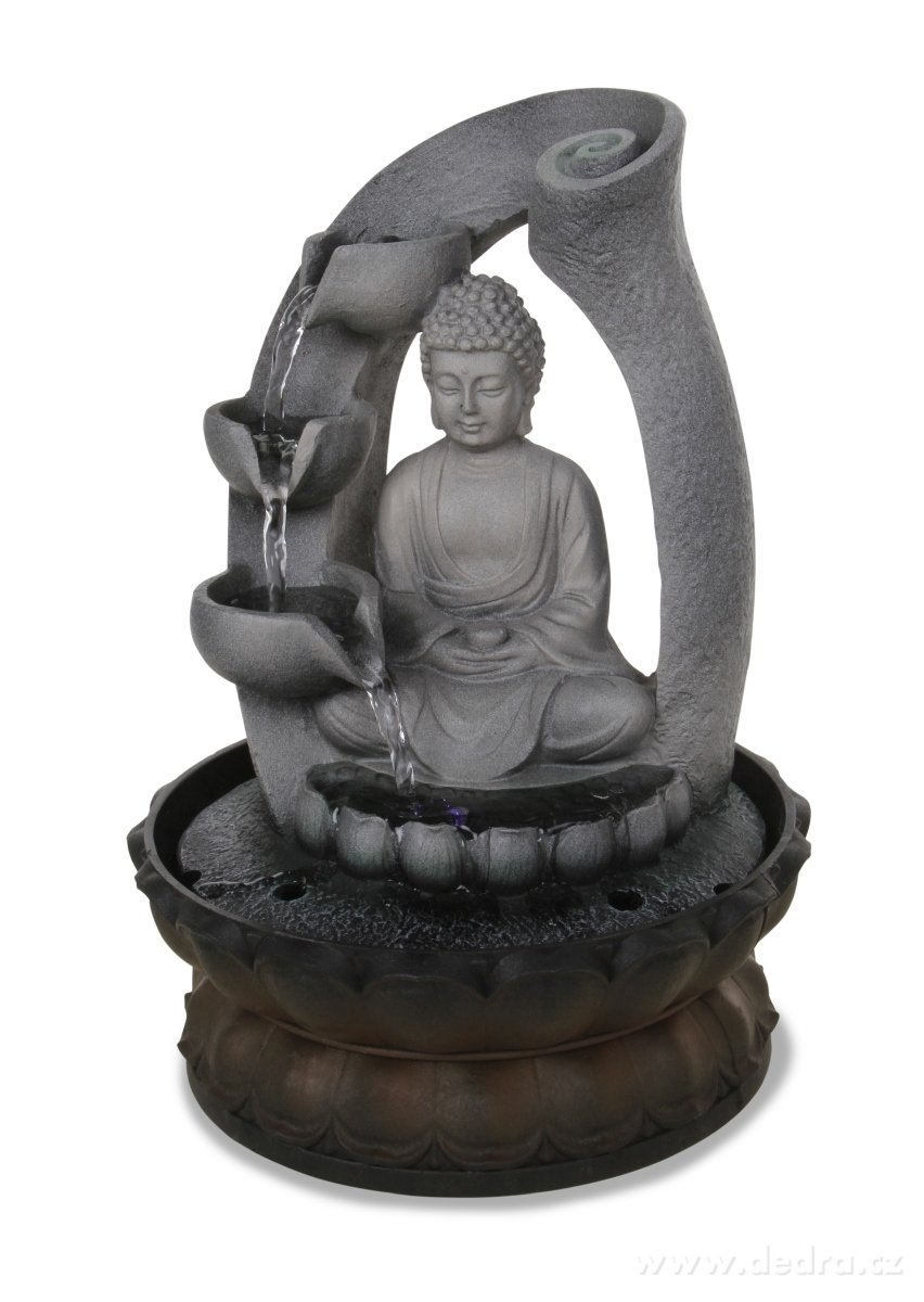 28 cm Buddha s kaskádou, dekorativní pokojová fontána – náhled 5 | Grand Móda