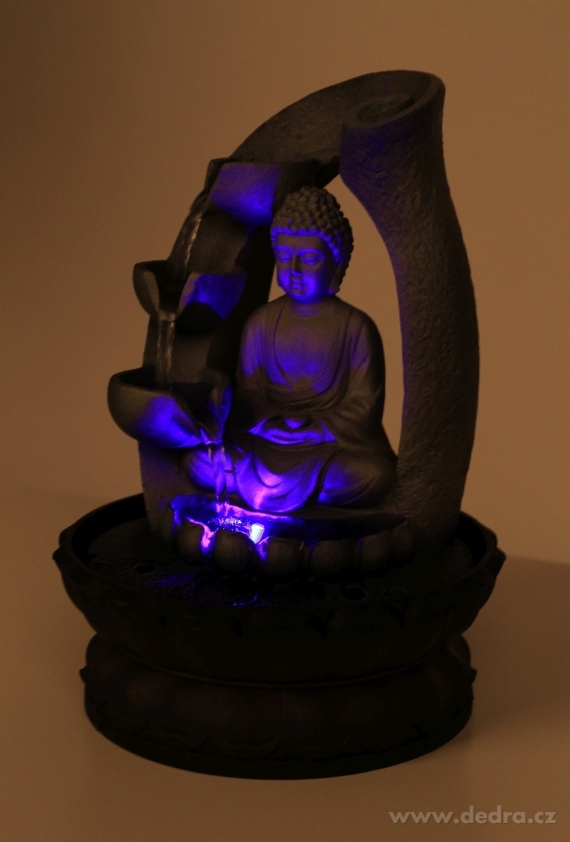 28 cm Buddha s kaskádou, dekorativní pokojová fontána – náhled 6 | Grand Móda
