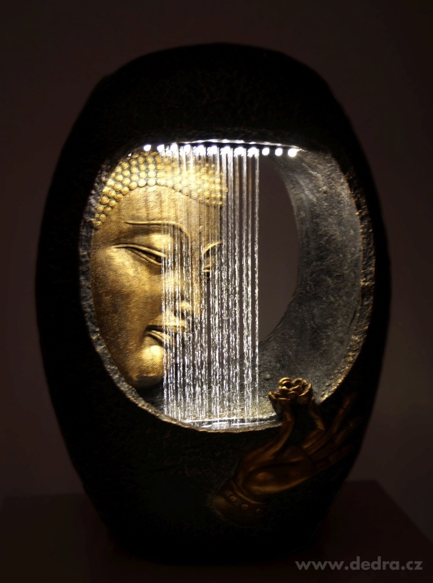 BUDDHA pokojová fontána, s LED osvětlením – náhled 2 | Grand Móda