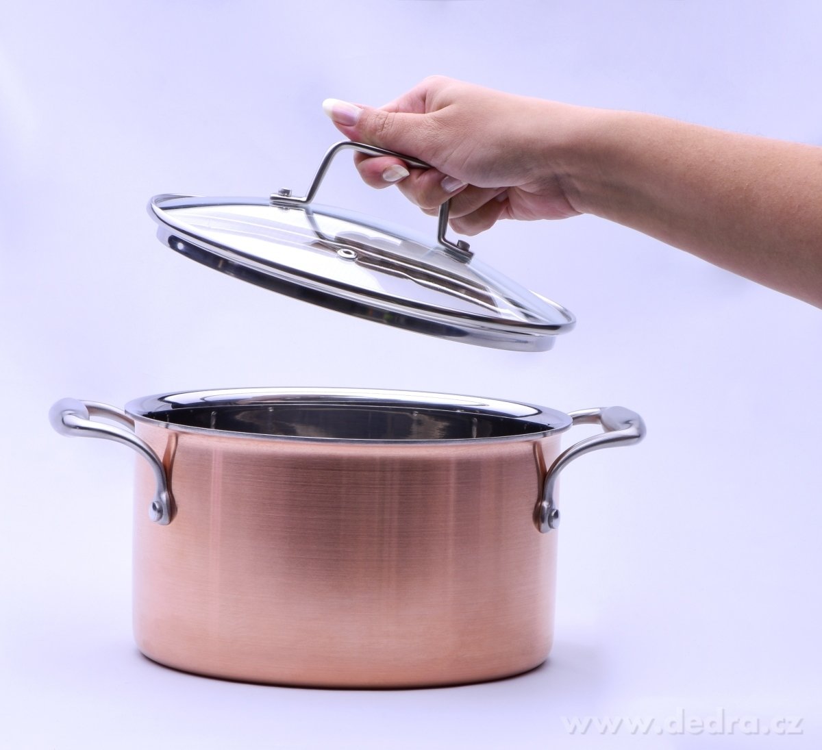 2, 4 L hrnec s poklicí, CUPRUM&STEEL INDUCTION – náhled 5 | Grand Móda