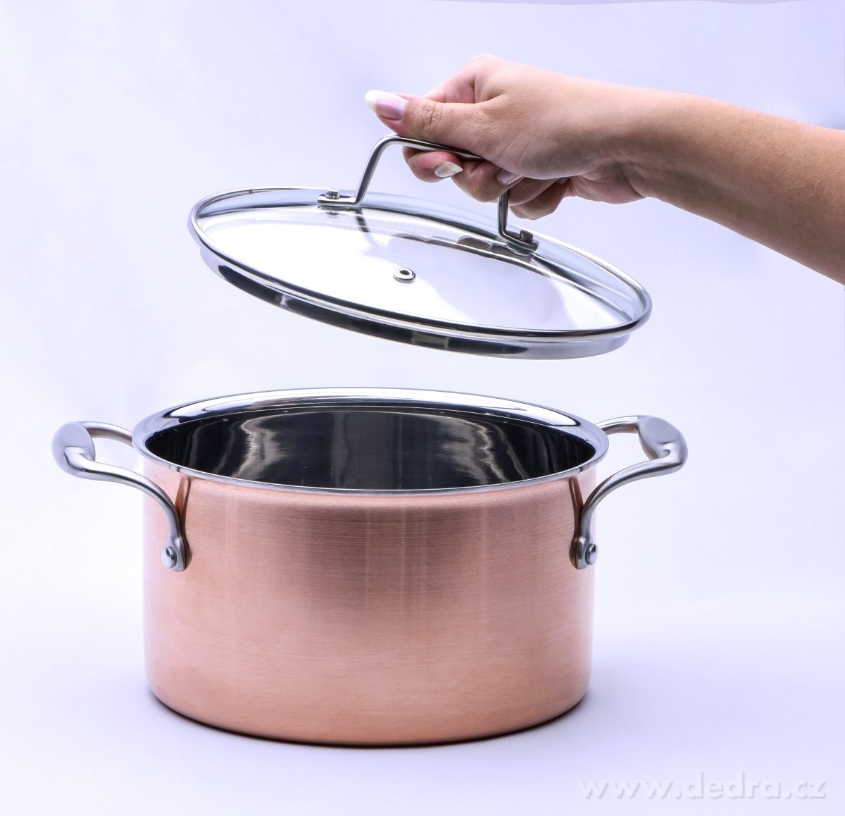 3, 4 L hrnec s poklicí, CUPRUM&STEEL INDUCTION – náhled 4 | Grand Móda