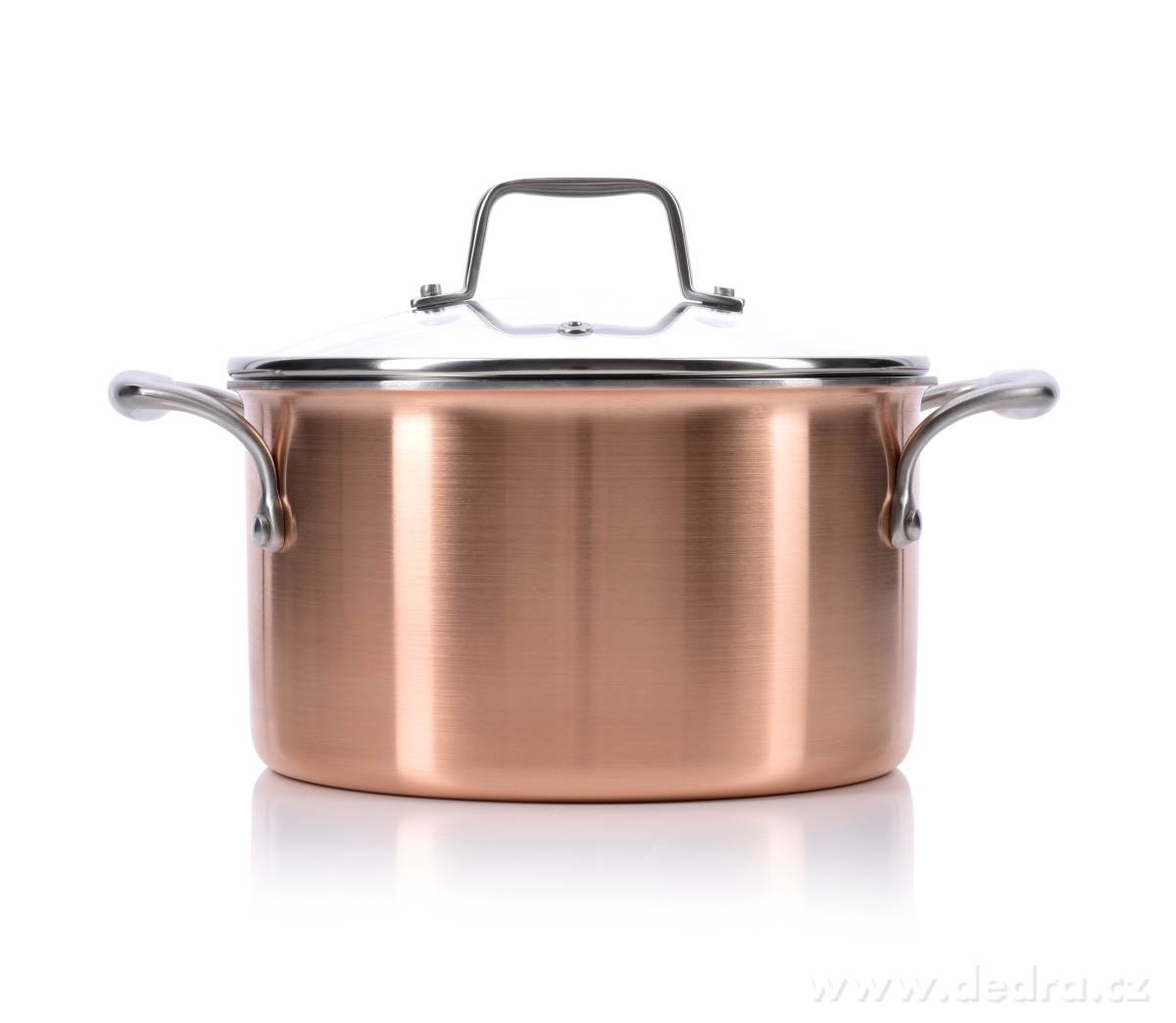 6 L hrnec s poklicí, CUPRUM&STEEL INDUCTION | Hrnce a pekáče | Grand Móda