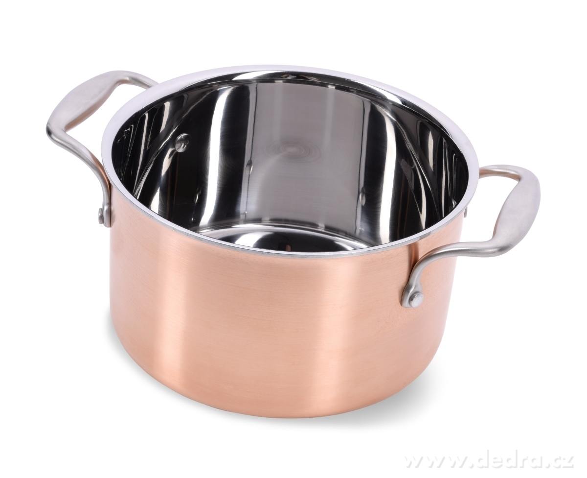 6 L hrnec s poklicí, CUPRUM&STEEL INDUCTION – náhled 2 | Grand Móda