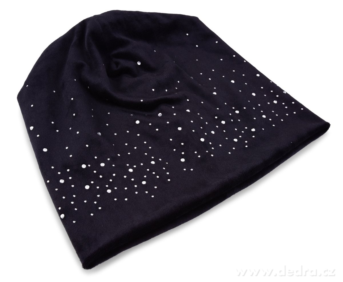 GLITTER čepice s kamínkovou aplikací | îepice | Grand Móda