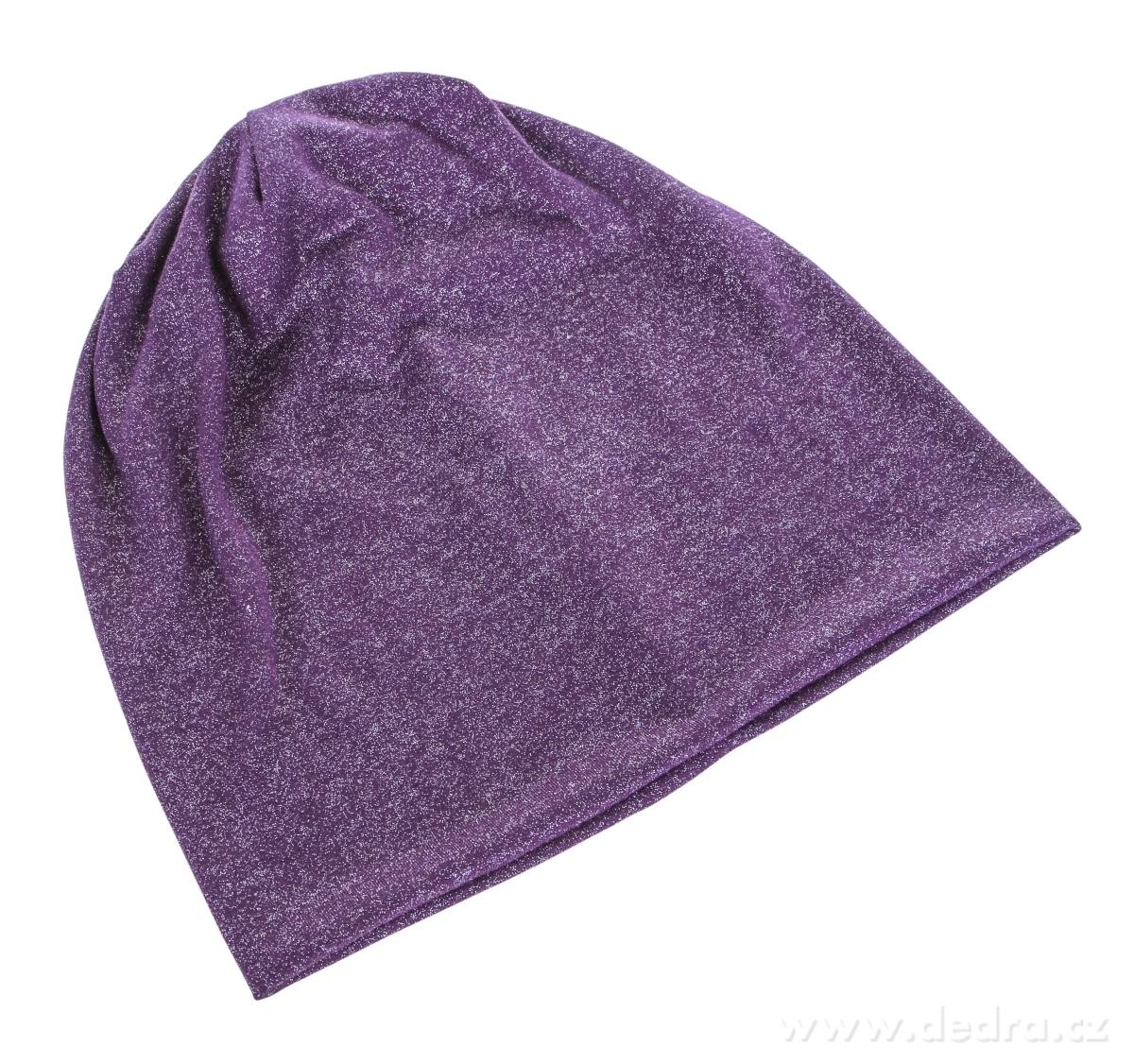SHINY třpytivá čepice s lurexovou nitkou