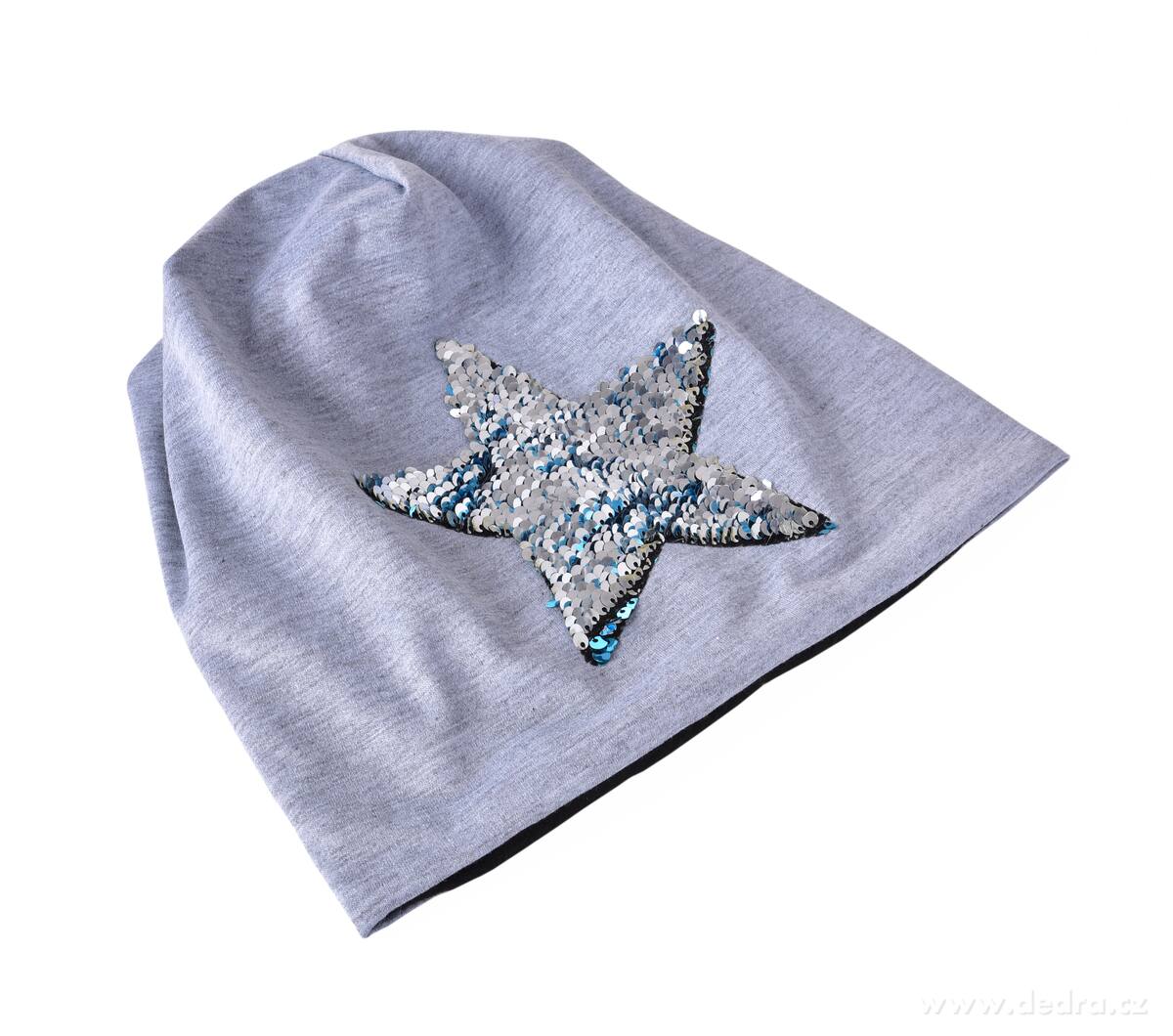 STAR 2v1 čepice s dvoubarevnou pajetkovou hvězdou – náhled 2 | Grand Móda