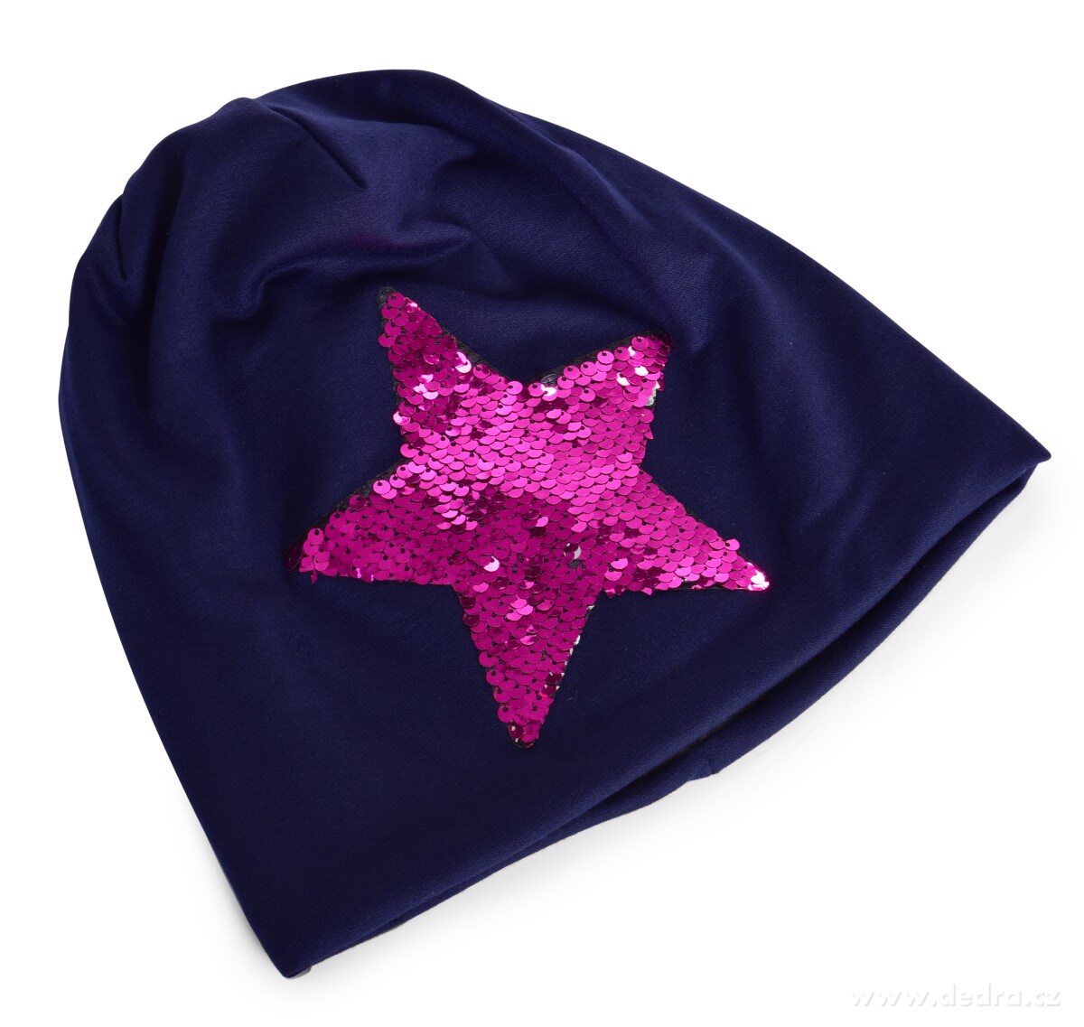 STAR 2v1 čepice s dvoubarevnou pajetkovou hvězdou