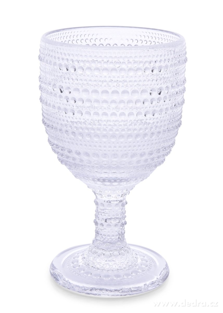 FROZEN, XL Skleněný pohár 340 ml s reliéfním povrchem, Na horké i studené nápoje | Sklenice, poháry a shakery | Grand Móda