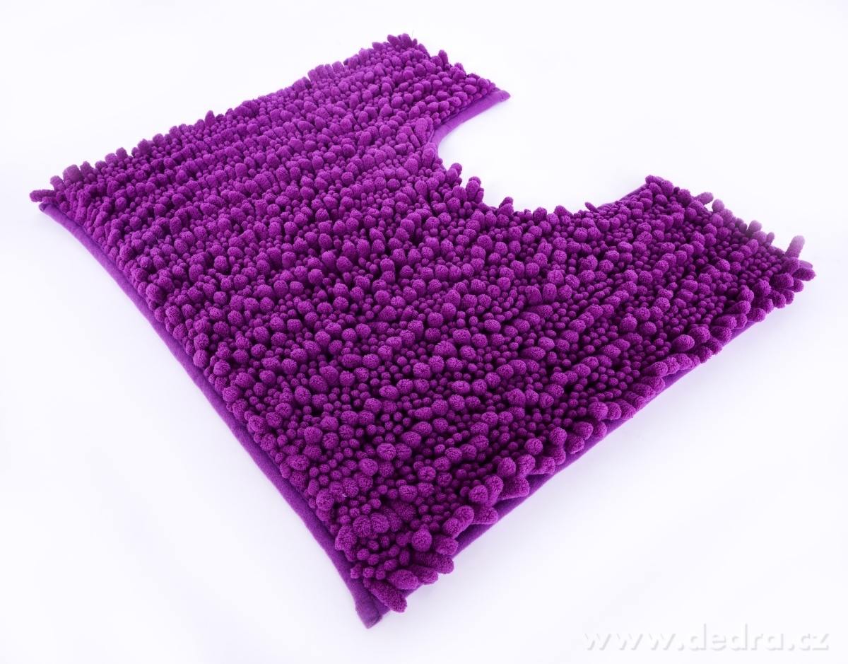 SASANKA®, WC předložka, 50 × 45 cm, jemné 3D mikrovlákno, protiskluzová úprava, tmavě fialová – náhled 2 | Grand Móda