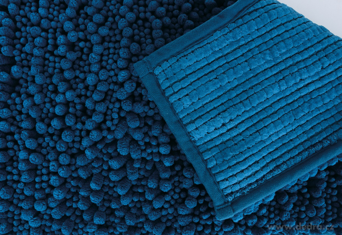 SASANKA®, WC předložka, 50 × 45 cm, jemné 3D mikrovlákno, protiskluzová úprava, petrolejová – náhled 5 | Grand Móda