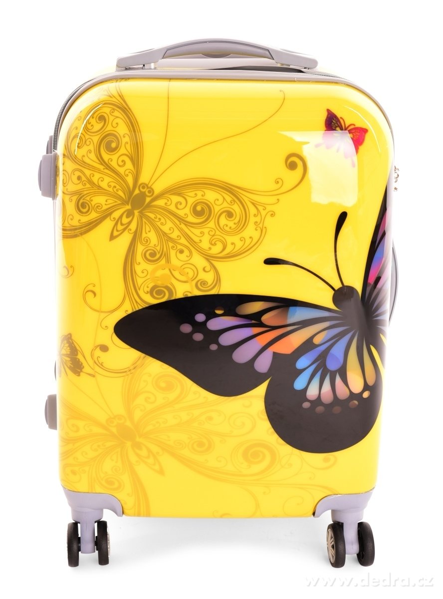 Kufr menší, YELLOW BUTTERFLY – náhled 2 | Grand Móda