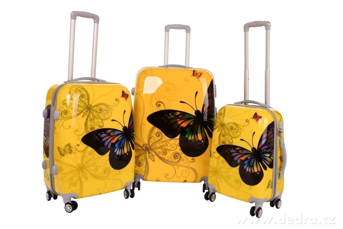 Kufr menší, YELLOW BUTTERFLY – náhled 3 | Grand Móda