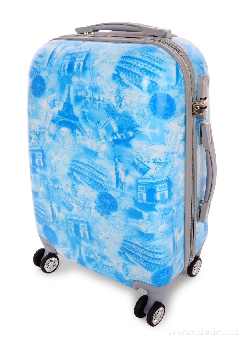 Kufr střední, CITIES BLUE – náhled 2 | Grand Móda