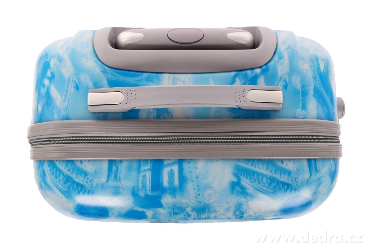 Kufr střední, CITIES BLUE – náhled 4 | Grand Móda