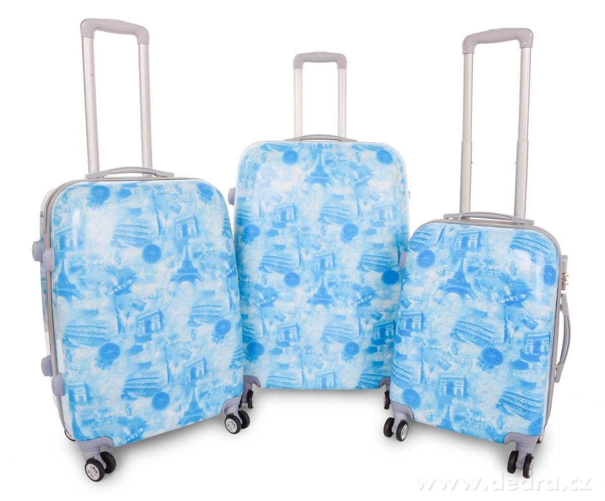Kufr velký, CITIES BLUE – náhled 3 | Grand Móda