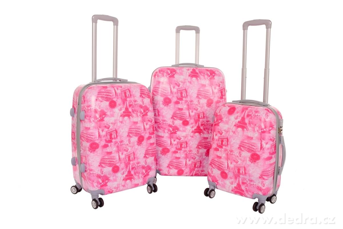 Kufr střední, CITIES PINK – náhled 3 | Grand Móda