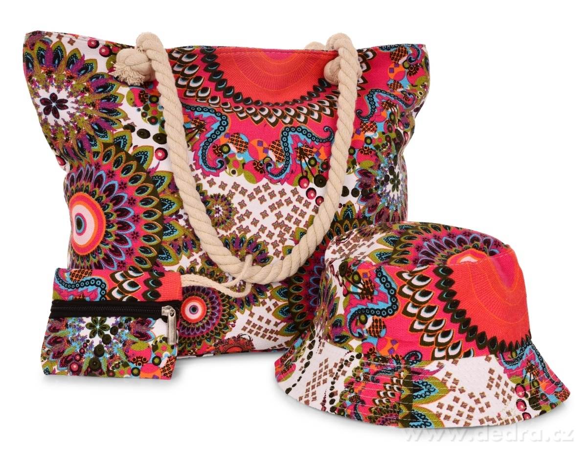 3v1 SET ROMANTIC kabelka, klobouk a pouzdro | Kabelky ­čĹť | Grand Móda