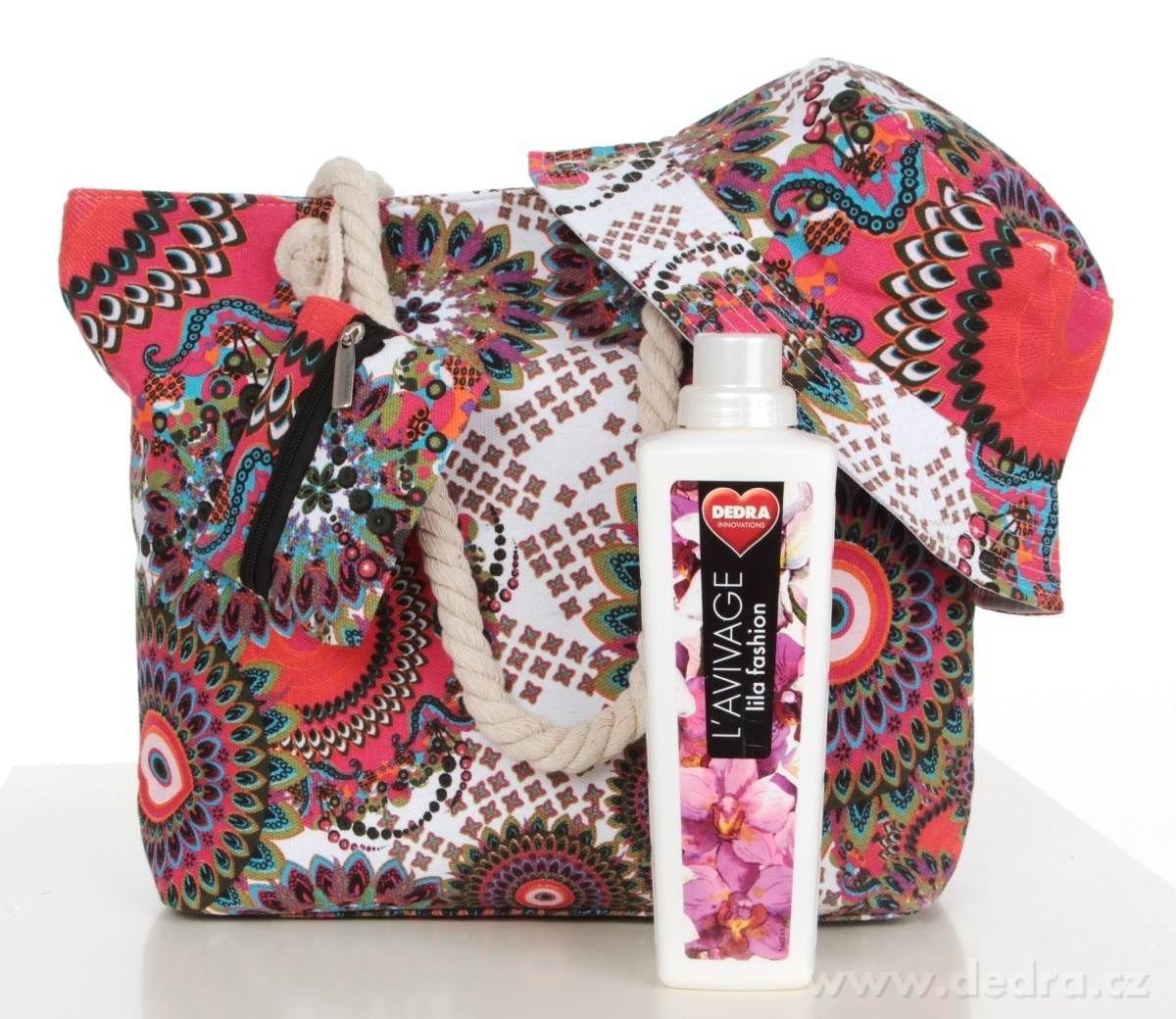 3v1 SET ROMANTIC kabelka, klobouk a pouzdro – náhled 4 | Grand Móda