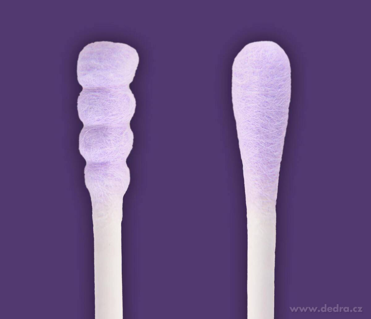 UCHO┼á┼ĄOURY | ekologick├ę vatov├ę ty─Źinky | 200 ks | karton + 100% bavlna | fialov├ę - obr├ízek 6 | GoEco┬« udr┼żiteln├Ż domov | Grand M├│da