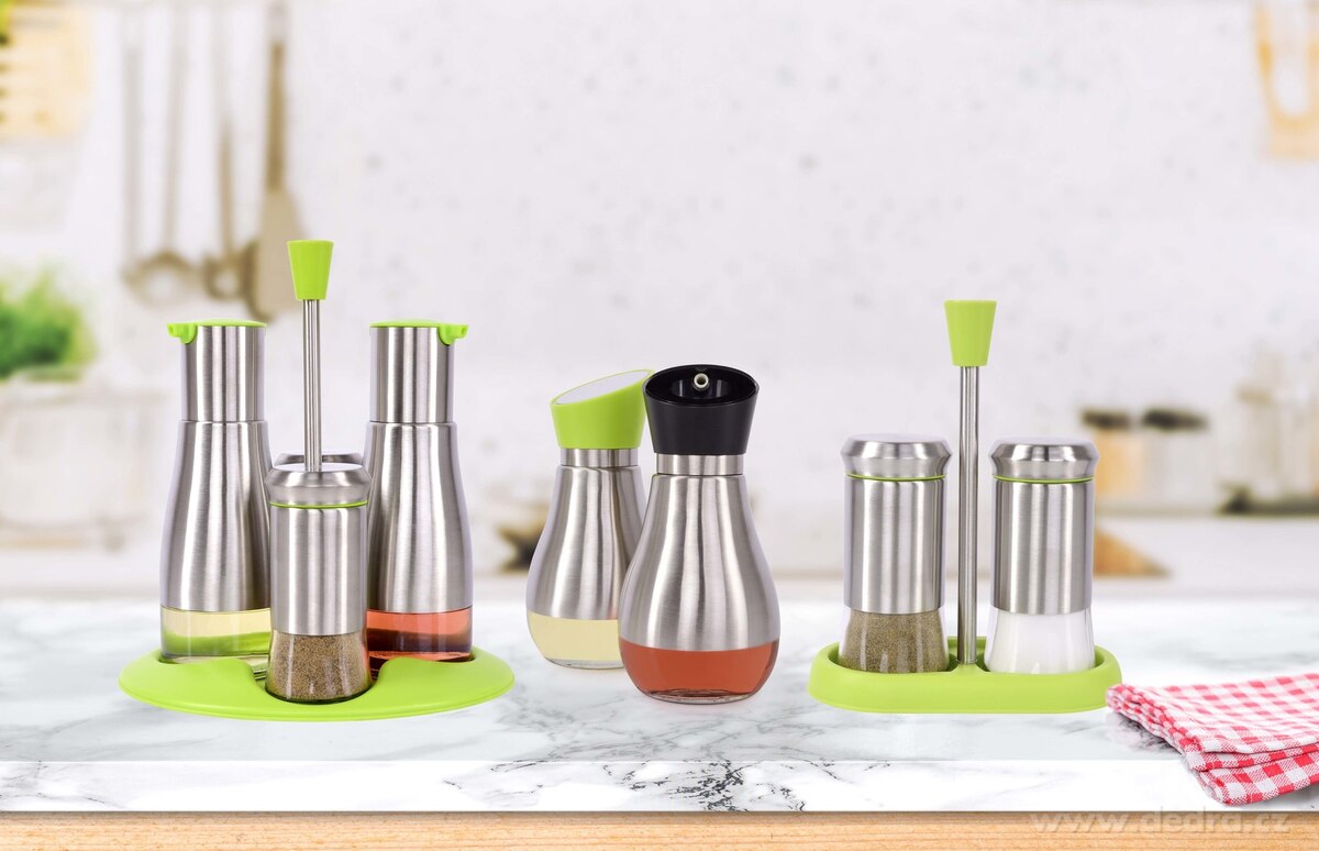 3 ks SADA PEPPER&SALT, zelená – náhled 3 | Grand Móda