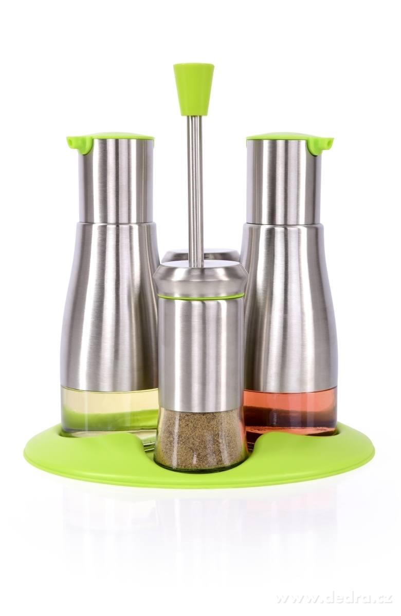 5 ks SADA na sůl, pepř, olej a ocet, černá – náhled 2 | Grand Móda