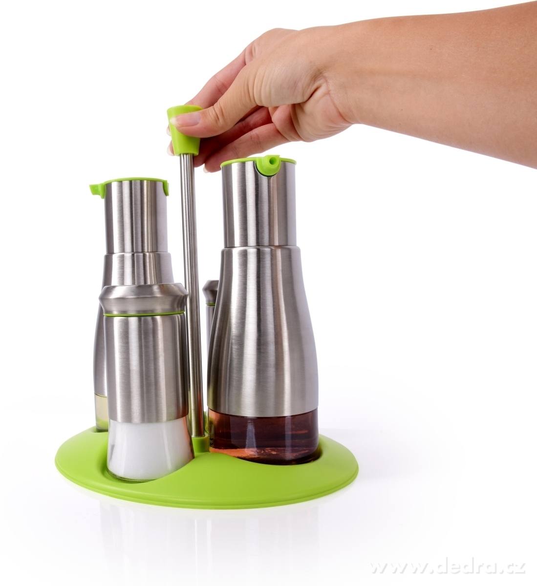 5 ks SADA na sůl, pepř, olej a ocet, černá – náhled 5 | Grand Móda