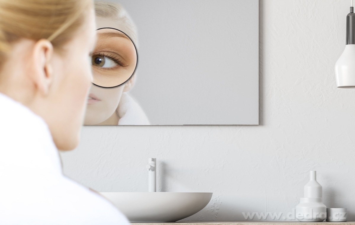 BEAUTY, kosmetické zrcátko s přísavkami, 5× zvětšení, Ø 14 cm, na líčení a péči o pleť – náhled 3 | Grand Móda