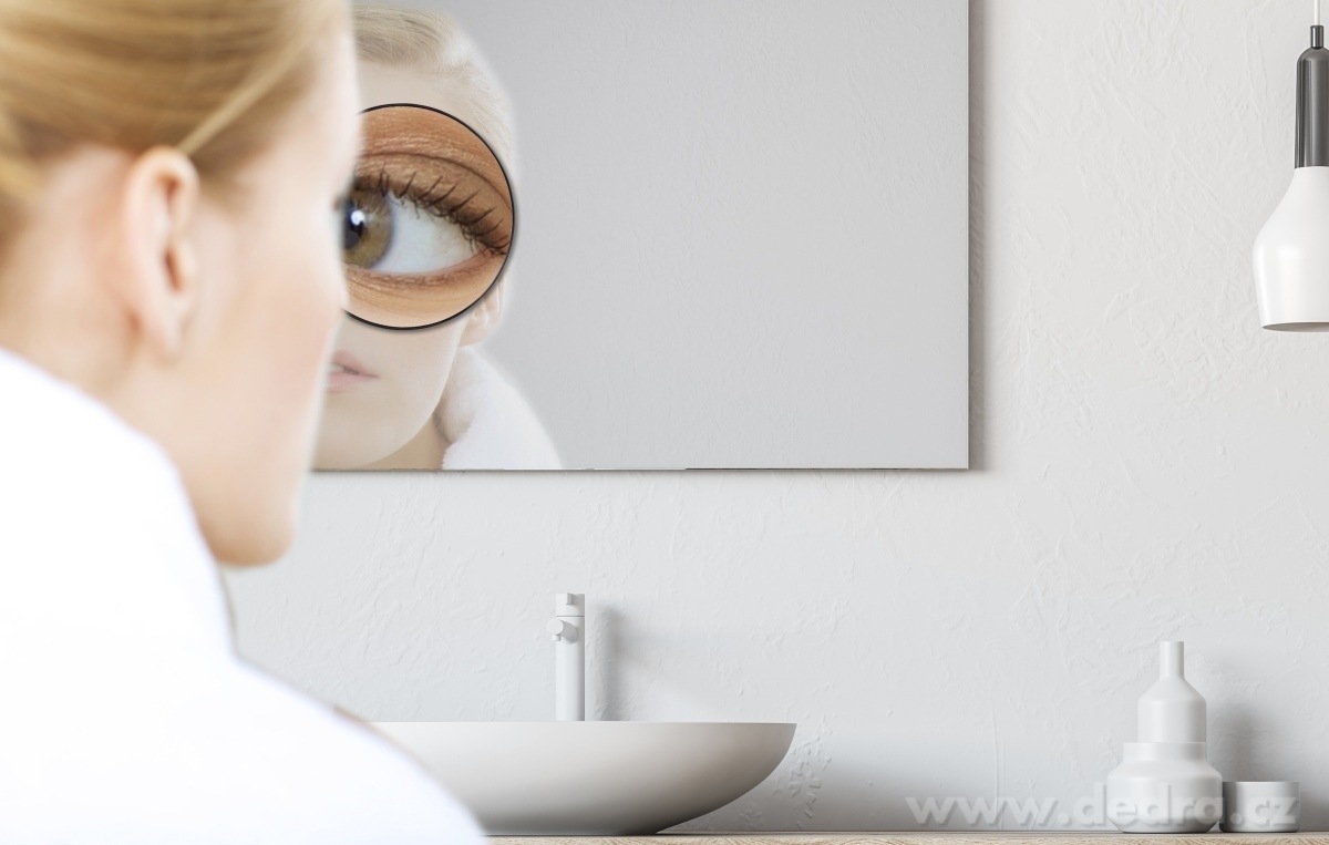 BEAUTY, kosmetické zrcátko s přísavkami, 10× zvětšení, Ø 14 cm, na líčení a péči o pleť – náhled 3 | Grand Móda