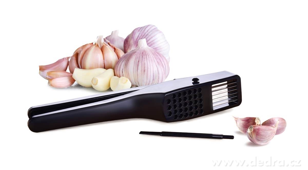 ČESNEKÁTOR 2v1, lis a plátkovač na česnek, s čisticí tyčinkou | Vychytávky na vaření | Grand Móda