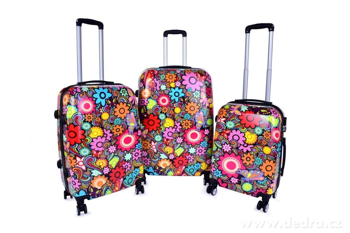 TSA kufr menší, COLOR FLOWERS – náhled 3 | Grand Móda
