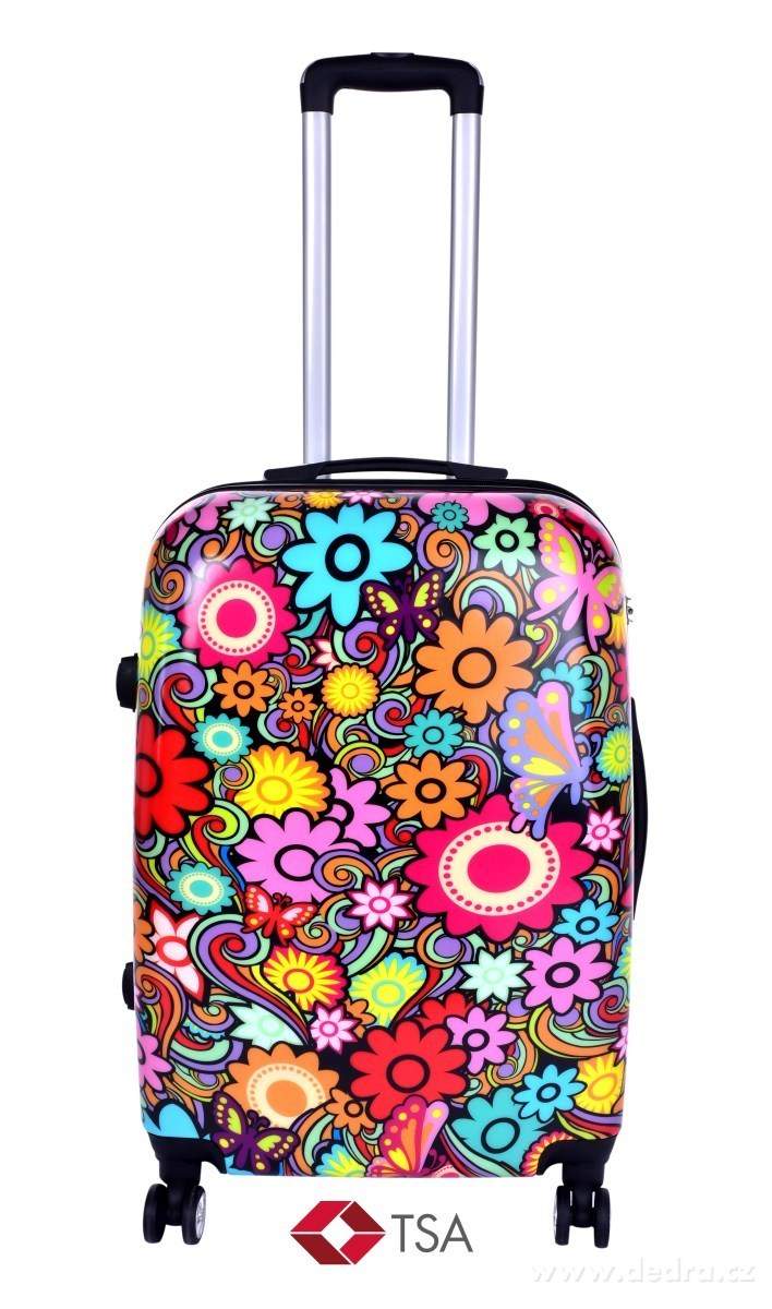 TSA kufr střední, COLOR FLOWERS