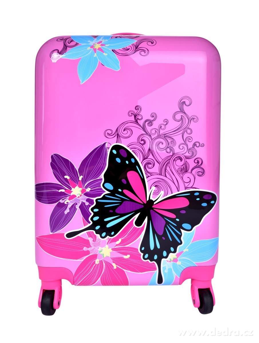 Kufr velký, GIRL BUTTERFLY | Velké a střední kufry | Grand Móda