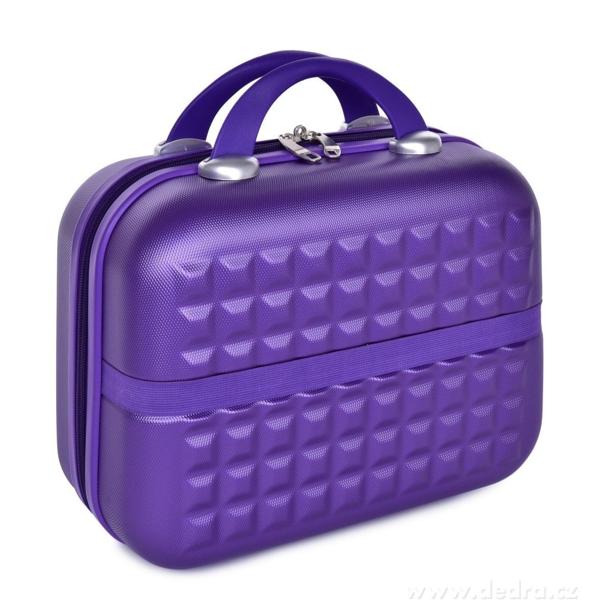 Kufr příruční větší, METALIC PURPLE – náhled 2 | Grand Móda