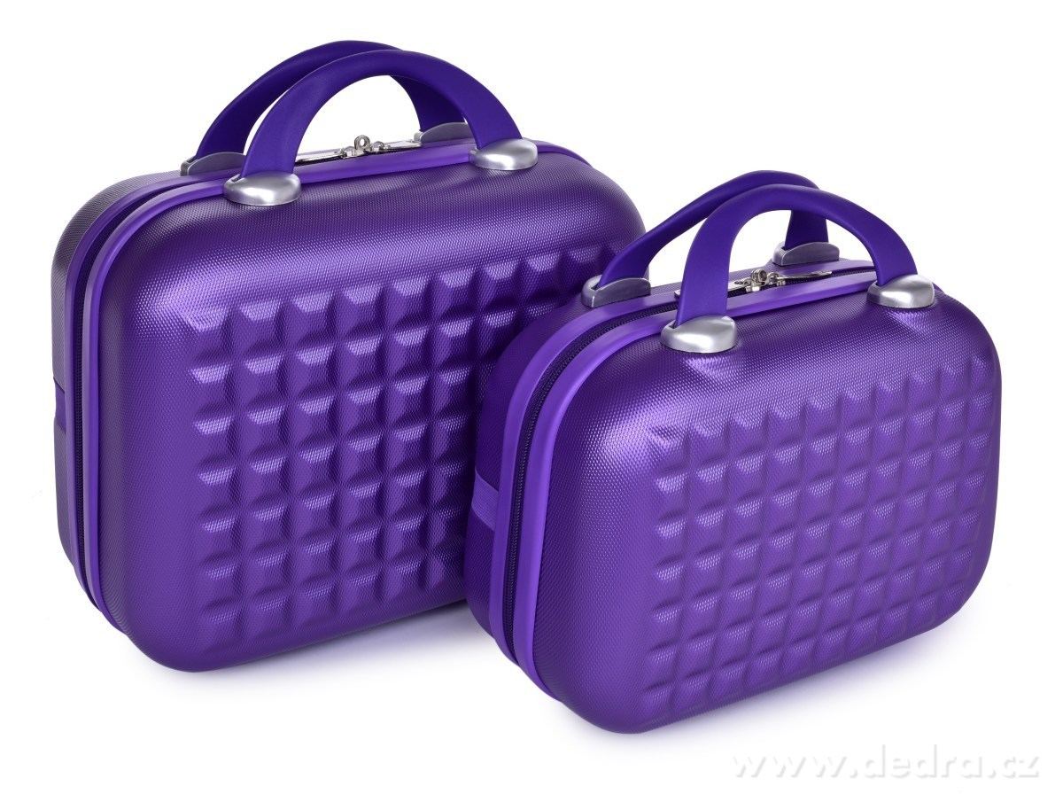 Kufr příruční větší, METALIC PURPLE – náhled 4 | Grand Móda