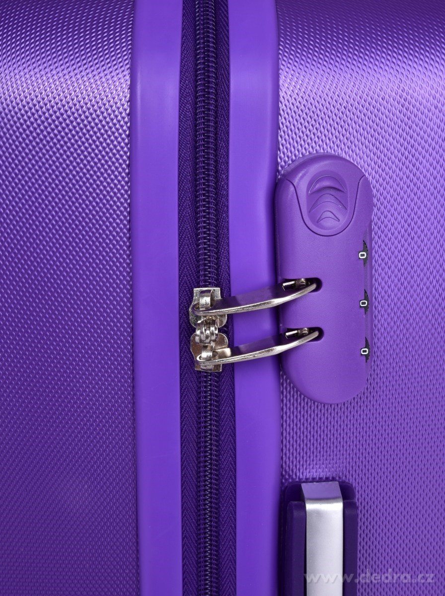 Kufr střední, METALIC PURPLE – náhled 4 | Grand Móda